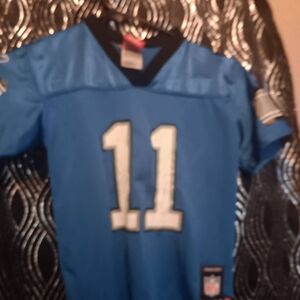 VINTAGE REEBOK #11 ROY WILLIAMS DETROIT LIONS NFL JERSEY SIZE KIDS MEDIUM